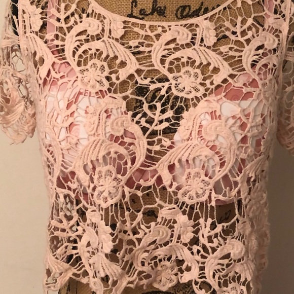 SM Forever 21 Light Pink Crop Top - Picture 8 of 8